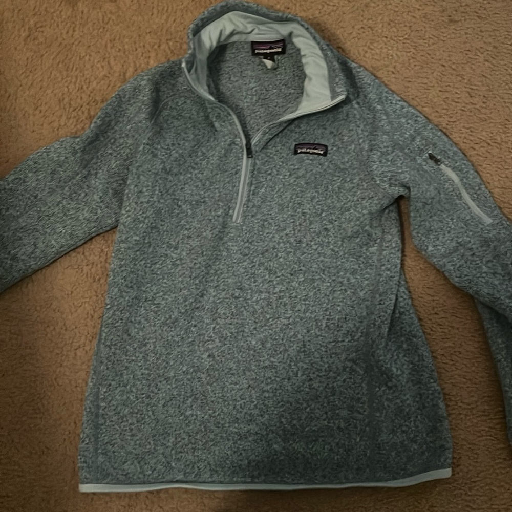 Light blue Patagonia sweatshirt